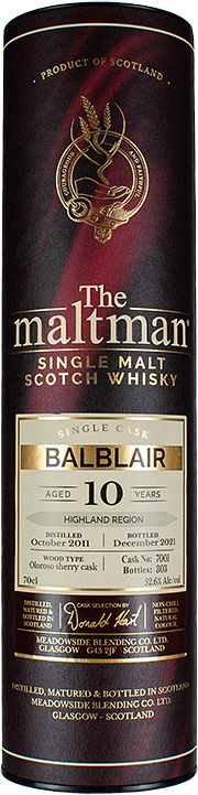 BOX balblair 2011 maltman 10yr
