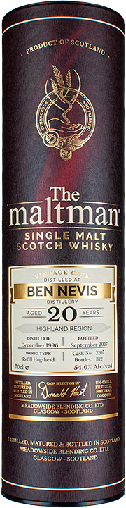 BOX ben nevis 1996 the maltman 20y