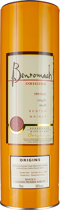 BOX benromach origins batch 5 golden promise barley