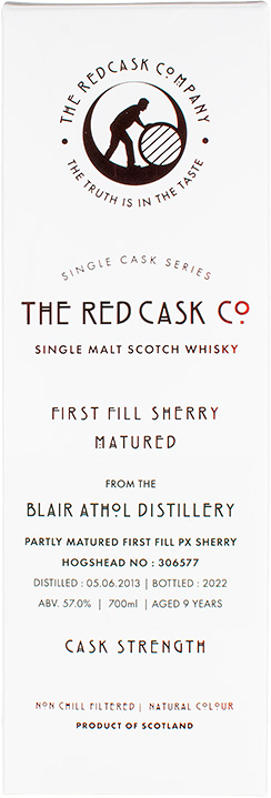 BOX blair athol 2013 red cask 9yo