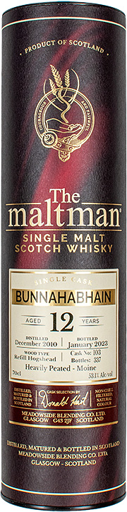 BOX bunnahabhain 2010 the maltman 12yr