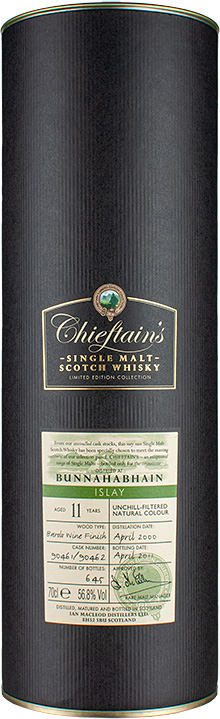 BOX bunnahabhain chieftains 11yr