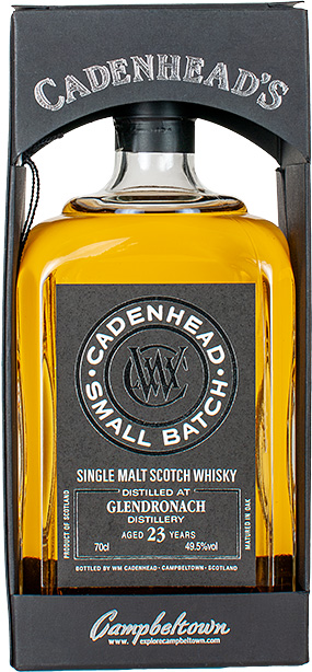 BOX glendronach 1990 cadenhead small batch 23jr