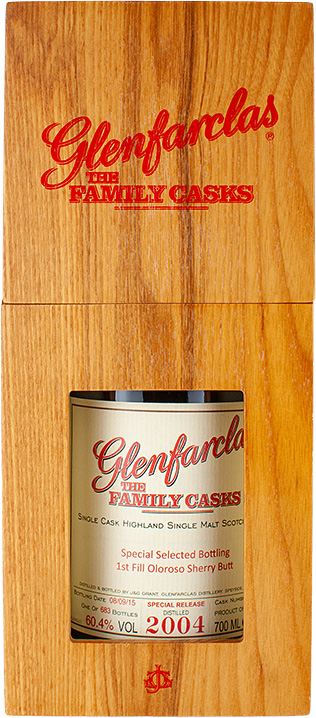 BOX glenfarclas 2004 family cask 11jr