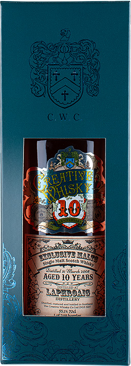 BOX laphroigh creative whisky co 2005 10jr