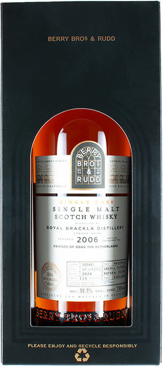 BOX royal brackla 2006 berry bros rudd 18yo