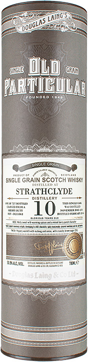 BOX strathclyde 2005 old particular single grain 10y