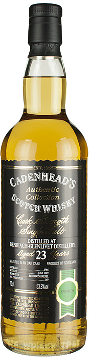 Cadenhead authentic collection benriach 23