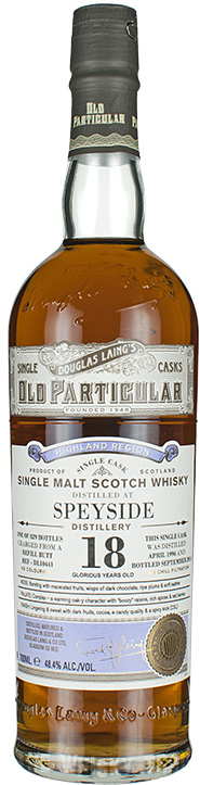 Speyside 1996 old particular 18yo