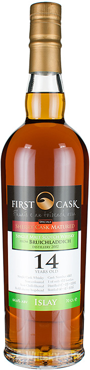 bruichladdich 2002 first cask 14yr